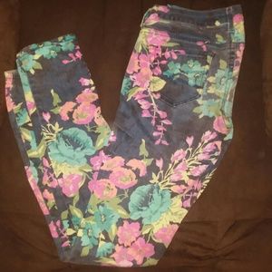 Foral Skinny Jeans